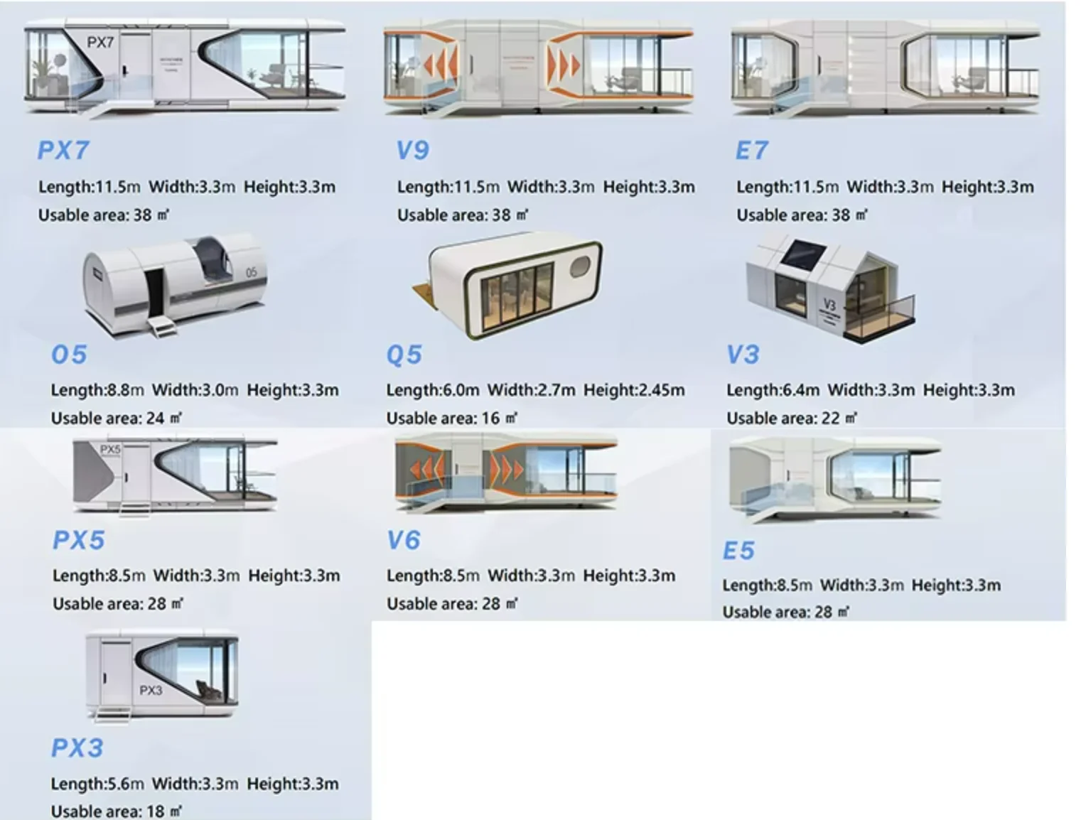 Soundproof Modern space Capsule Container Hotel prefab home mini office building mobile Apple Cabin prefab houses for sale details