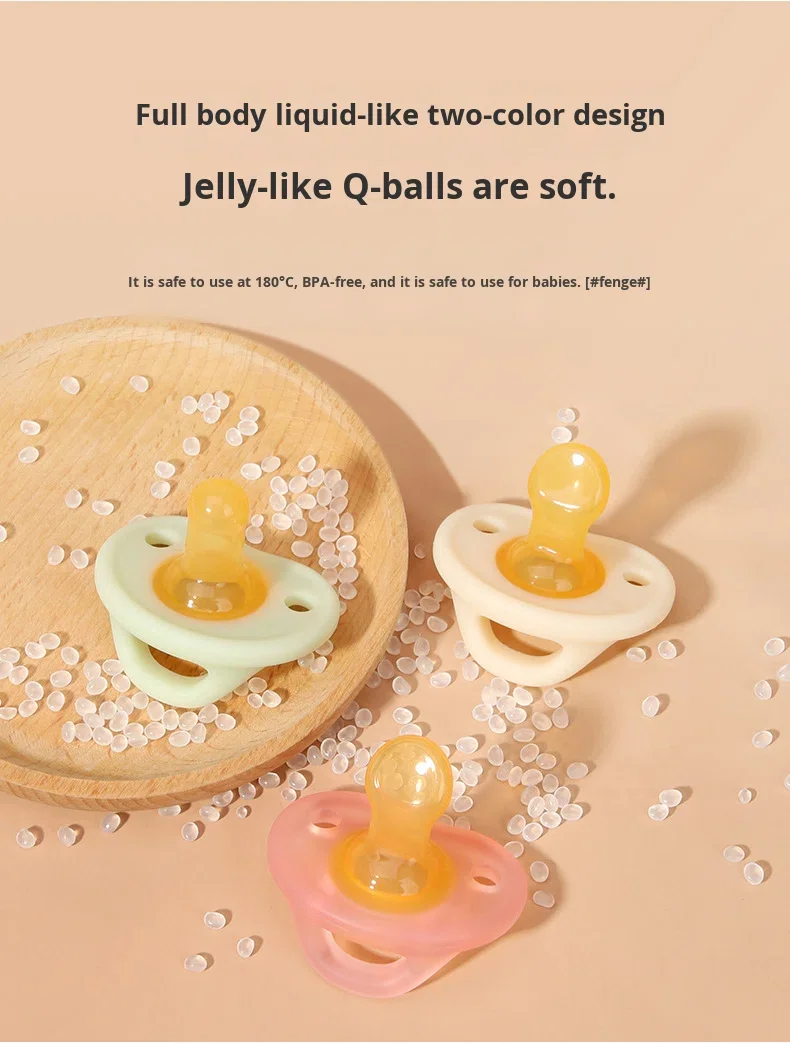 Popular Baby Pacifier - Super Soft Material - Free of BPA - Breast Milk Imitation Nipple - With Handle - Helps with Sleep factory