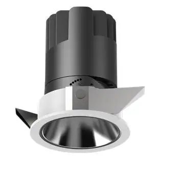 Modern Style SKD COB LED Downlight Aluminum Body Circular Ceiling Light Adjustable Angle Embedded Spotlight