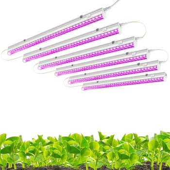 Full Spectrum led Grow Light, T8 Integrated Growing Lamp Fixture, Plant Lights for Indoor Plants