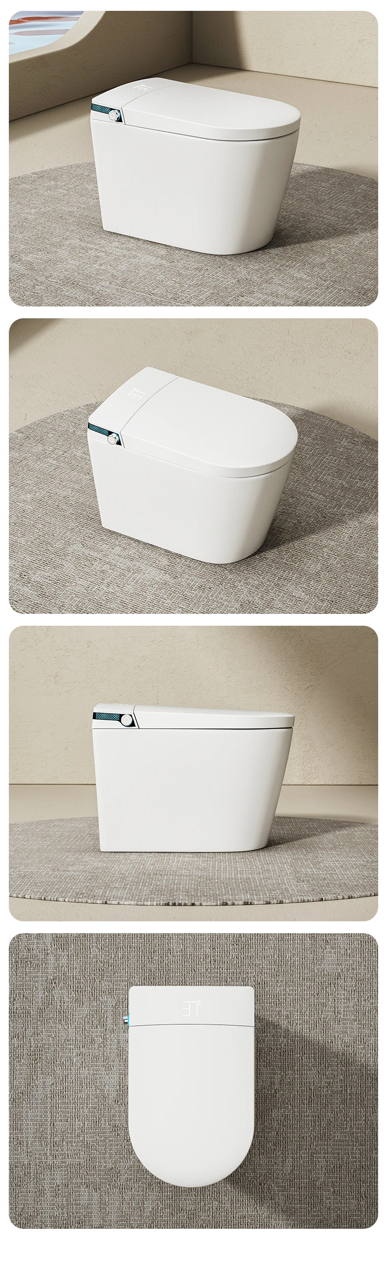 product mini size design bathroom automatic flush one piece ceramic intelligent toilets electronic sanitary ware smart toilet-10