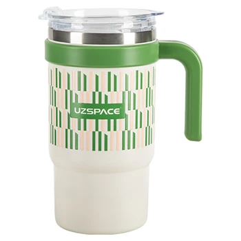 OEM/ODM 40oz/30oz Tumbler with Handle and Straw 316L Stainless Steel Insulated Wide Mouth Tumbler Cup with Leakproof Lid