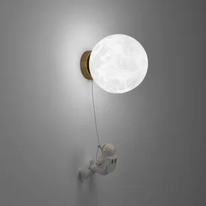Decorative Astronaut Wall Lighting Indoor for Children's Room With 50cm Cable Led G9 7W Sconce Wall Bracket Light Night Lamps