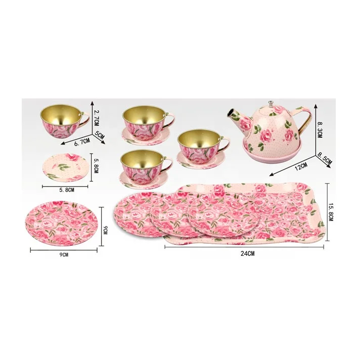 Лидер продаж, Детские чайные наборы для ролевых игр из нержавеющей стали