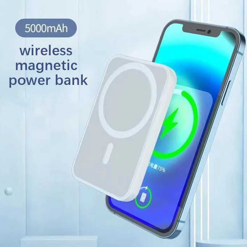 High Capacity Fast Charging Mag Safe Charger 15w Wireless Mini Battery Pack Power Bank