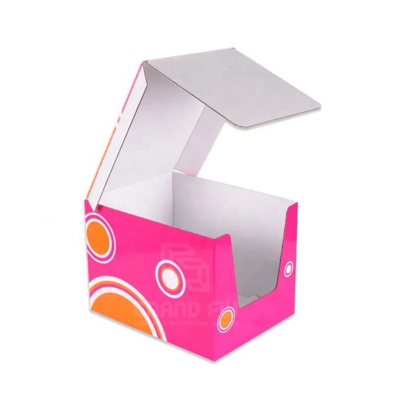 Paper Display Box Folding Corrugated Cardboard Display Boxes Custom Paper Display Shelf