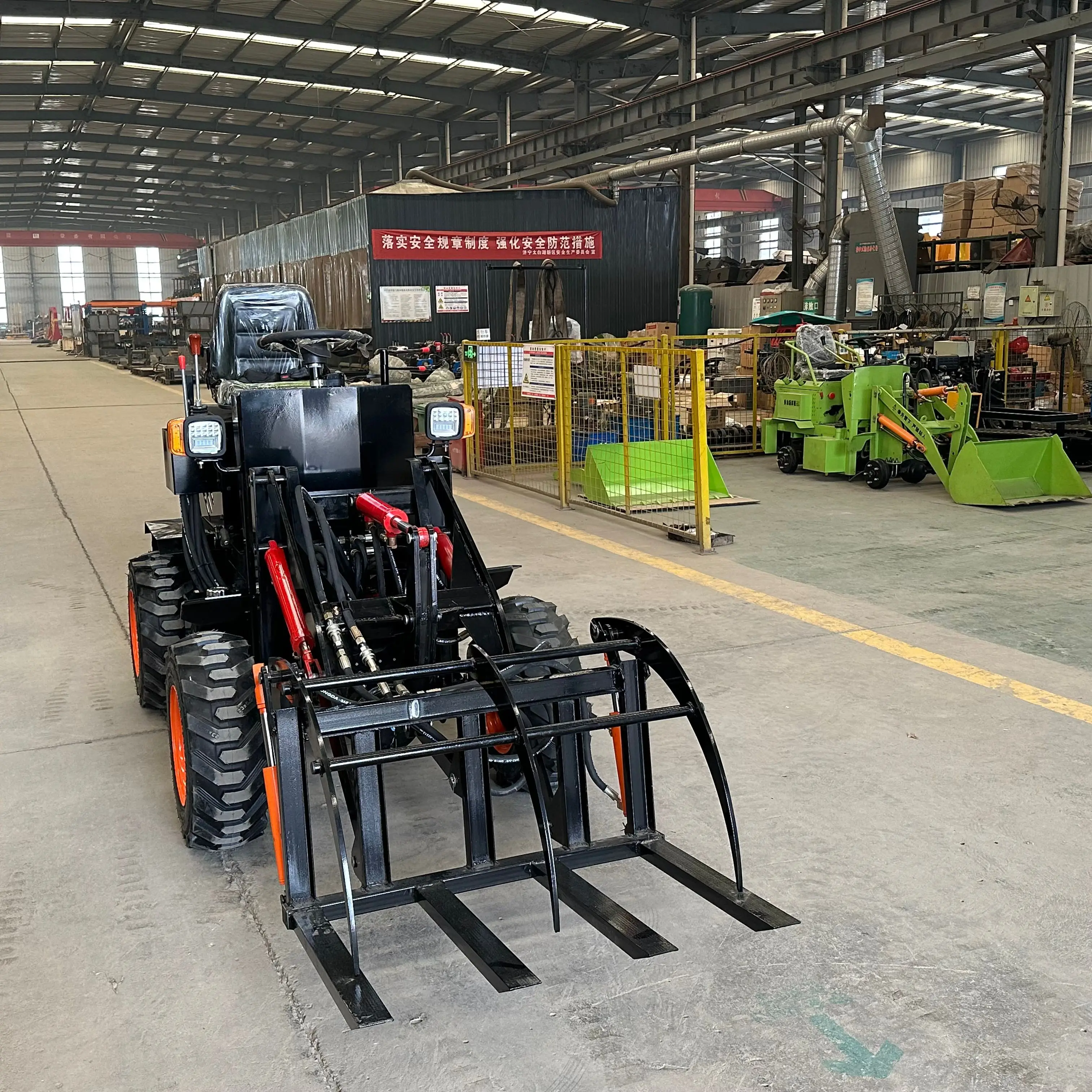 Mini Backhoe Loader Hydraulic 4x4 Loader Electric Battery Operated Loader