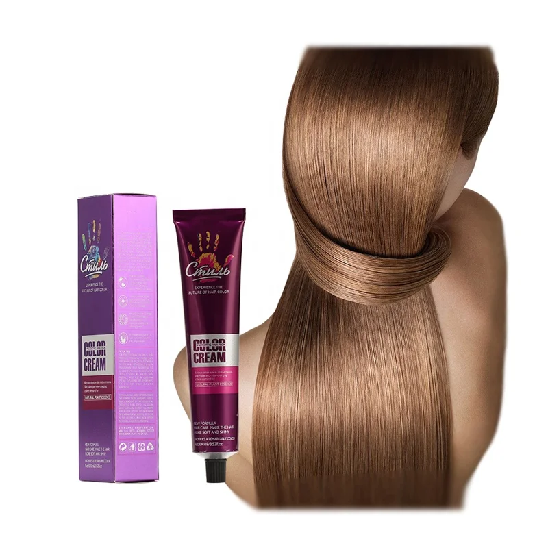 OEM CMULB Light Brown Wholesale Private Label Color Permanent Dyeing Hair Dye Natural Hair Coloring Cream