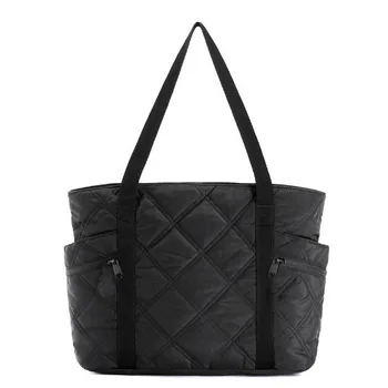 Puffer Tote Bag with Zipper Travel Essentials Quilted Nurse Bag Carry On Bag Gifts for Women