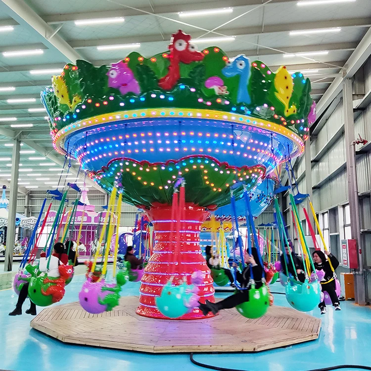 Amusement Rides Dinosaur Flying Chair Children Games Machine Cheap