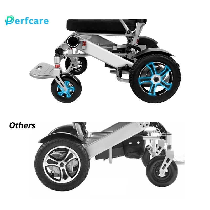 New Arrival Portable Motorized Wheelchair Folding Pcq207 Power Foldable Electric Wheelchair For