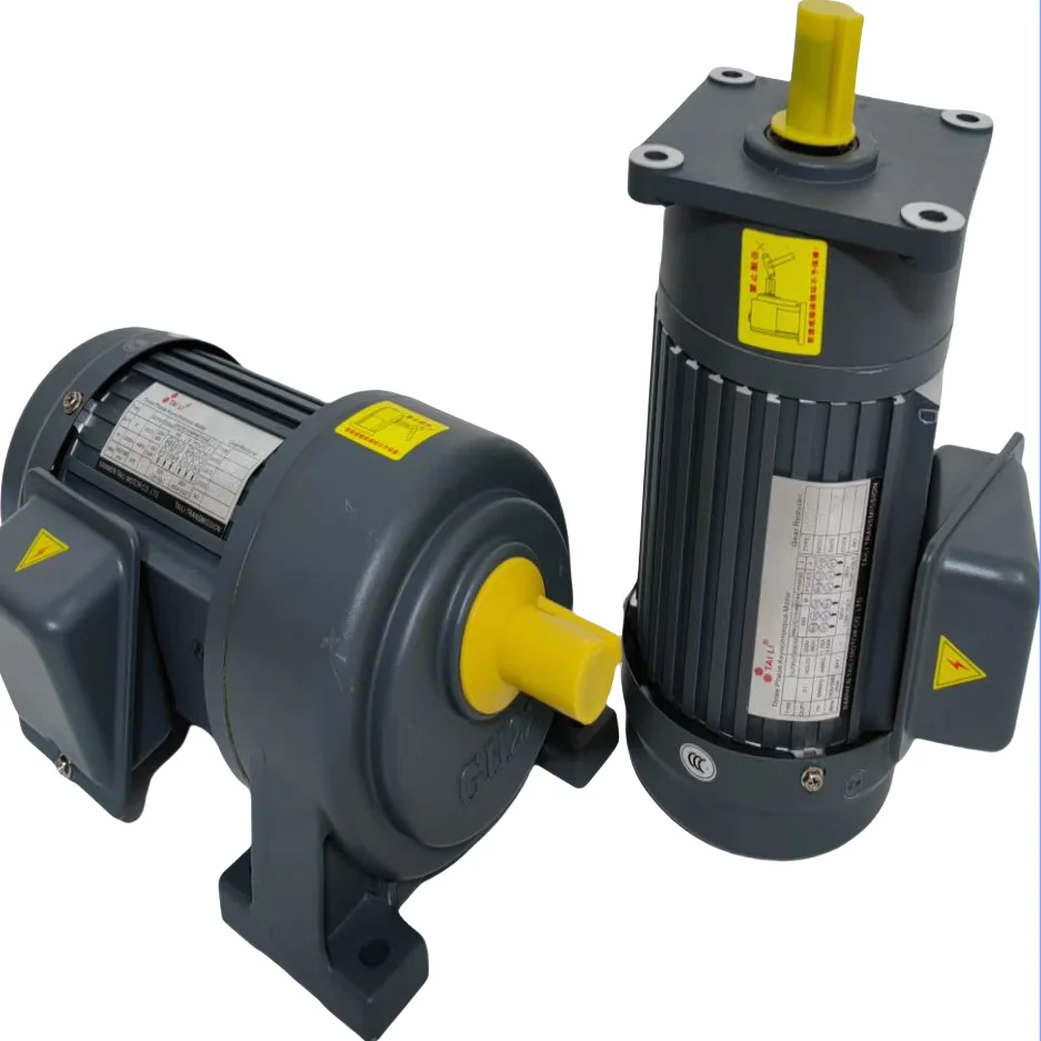 Factory GH Series 100w~7.5KW Three Phase Horizontal GV Vertical Motor Speed  Reducer High Torque Low Rpm AC Gear Motor