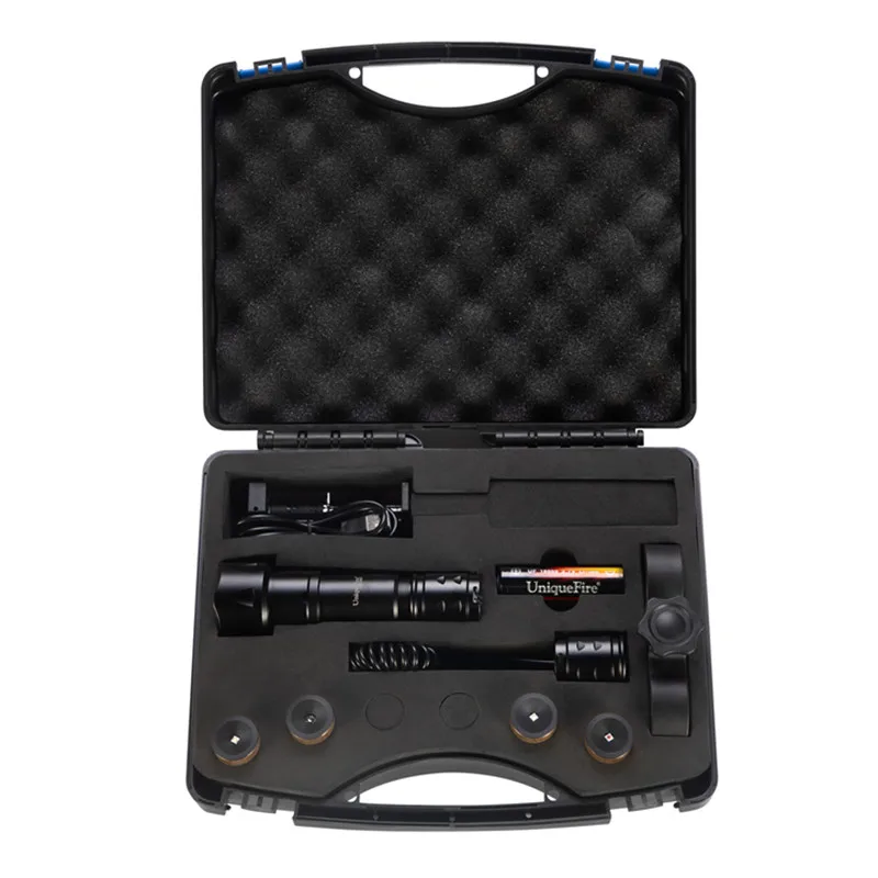 UniqueFire 940mm Zoomable Infrared Rechargeable Tactical Laser Beam Long Range Powerful Water Proof  Led Vcsel IR Flashlight