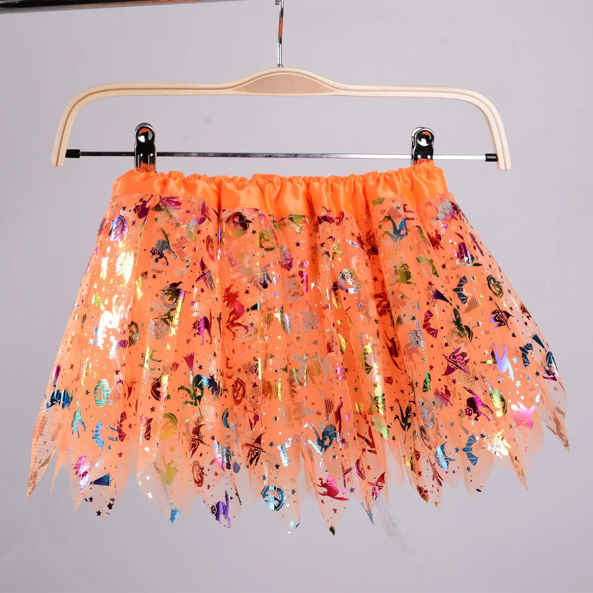 Halloween Tutu Halloween Skirt Girls Costume Ruffles Black Tulle Skirt