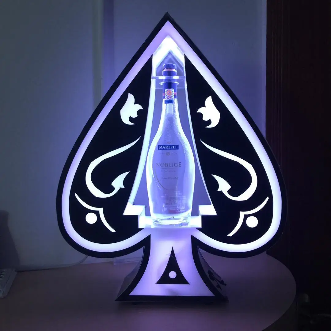 Armand De Brignac زجاجة شمبانيا مقدم عرض مجيد Ace من البستوني Vip خدمة صينية لصالة بار النادي الليلي Buy أرماند دي بريجناك زجاجة شمبانيا مقدم عرض مجيد Ace من البستوني