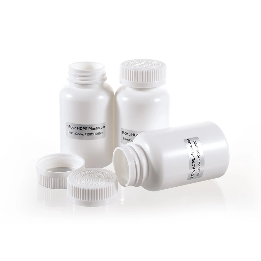 ADVANTRIO PACKAGING HDPE 150cc Opaque White Plastic Bottle for Medical Pill Capsule