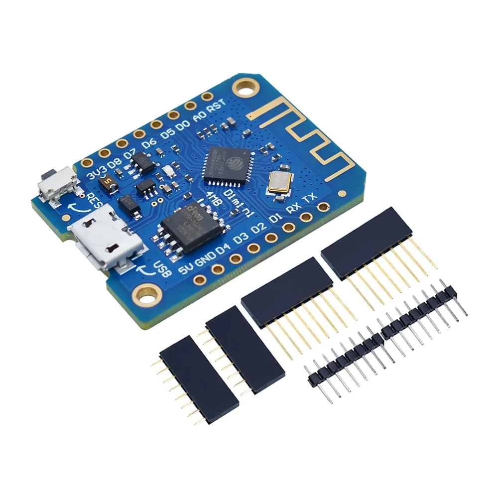 Wemos D1 Mini Scheda Di Sviluppo WiFi ESP8266 NodeMcu V3 - Con Chip CH340G - Per Progetti IoT E Automazione Dreame H13 - Foto 5