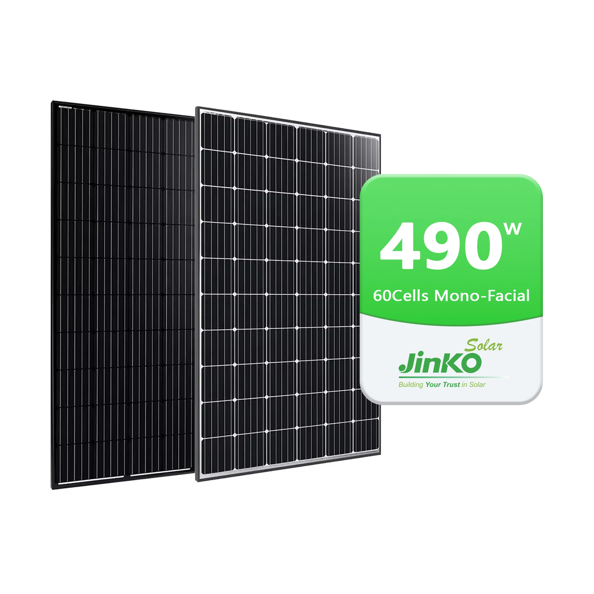 Jinko Tiger Neo 490W 60HL4 Mono-Facial Solar Panel | N-Type