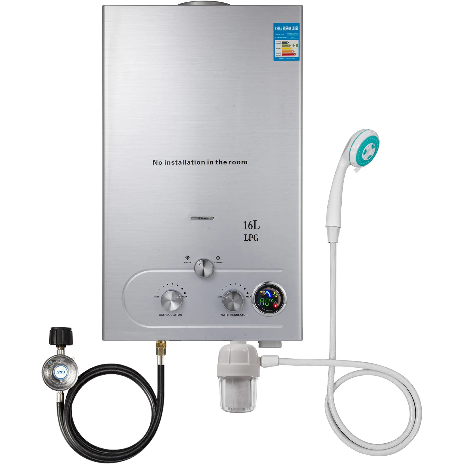 Source Hot Sale 16L LPG Propane Gas Hot Water Heater Tankless Instant  Boiler Bathroom Shower on m.alibaba.com