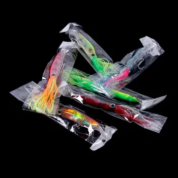 Luminous Squid Fishing Lure 40g Beard Man Long Cast Slow Sinking Realistic Big Octopus Sea Fishing Grouper Silicone Live Bait – Soft Lure – view 4