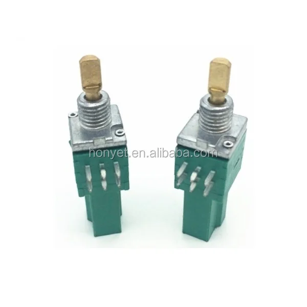 9mm vertical type dual gangs with push-lock mechanism rotary potentiometer