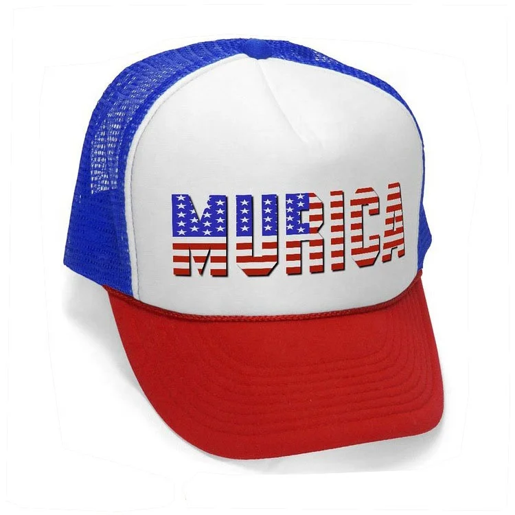 Wholesale Fancy USA Mullet Hat Brown Wig Merica Redneck 4th of July All  American Costume From m.