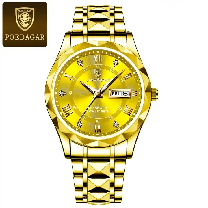 OEM POEDAGAR 615 Men's Watch Fashion Quartz Watch for Men with Calendar Luminous Hands L aperçu 8