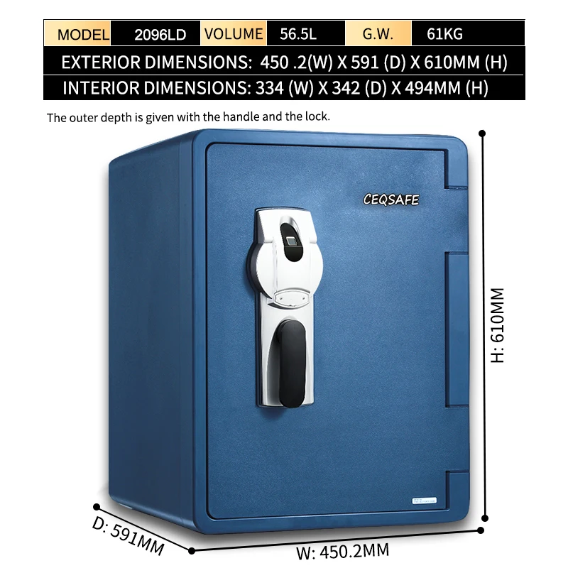 CEASAFE Waterproof Cabinet Safe Box for Hotel Office Money Deposit Box Fireproof Safe for Home supplier