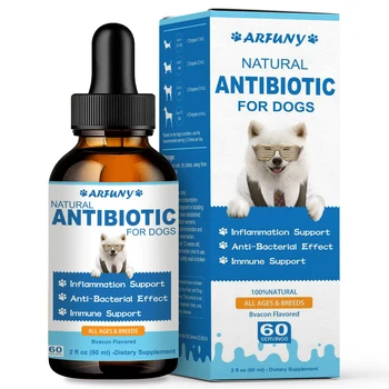 Natural Antibiotics for Dogs, Dog Antibiotic Support , For Skin Infection, Allergy Relief, Immune Support, UTI, Yeast Infection