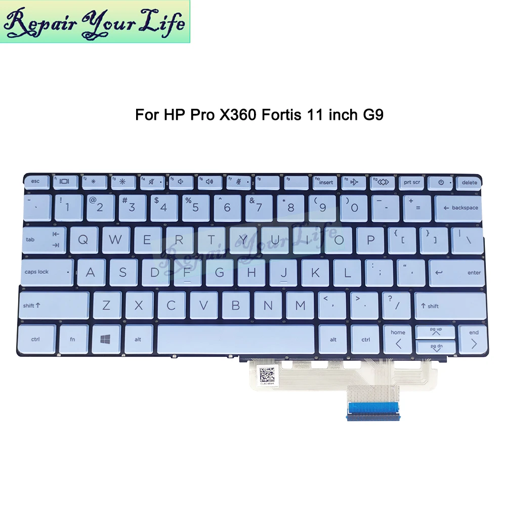 US English Laptop Keyboard for HP Por X360 Fortis 11