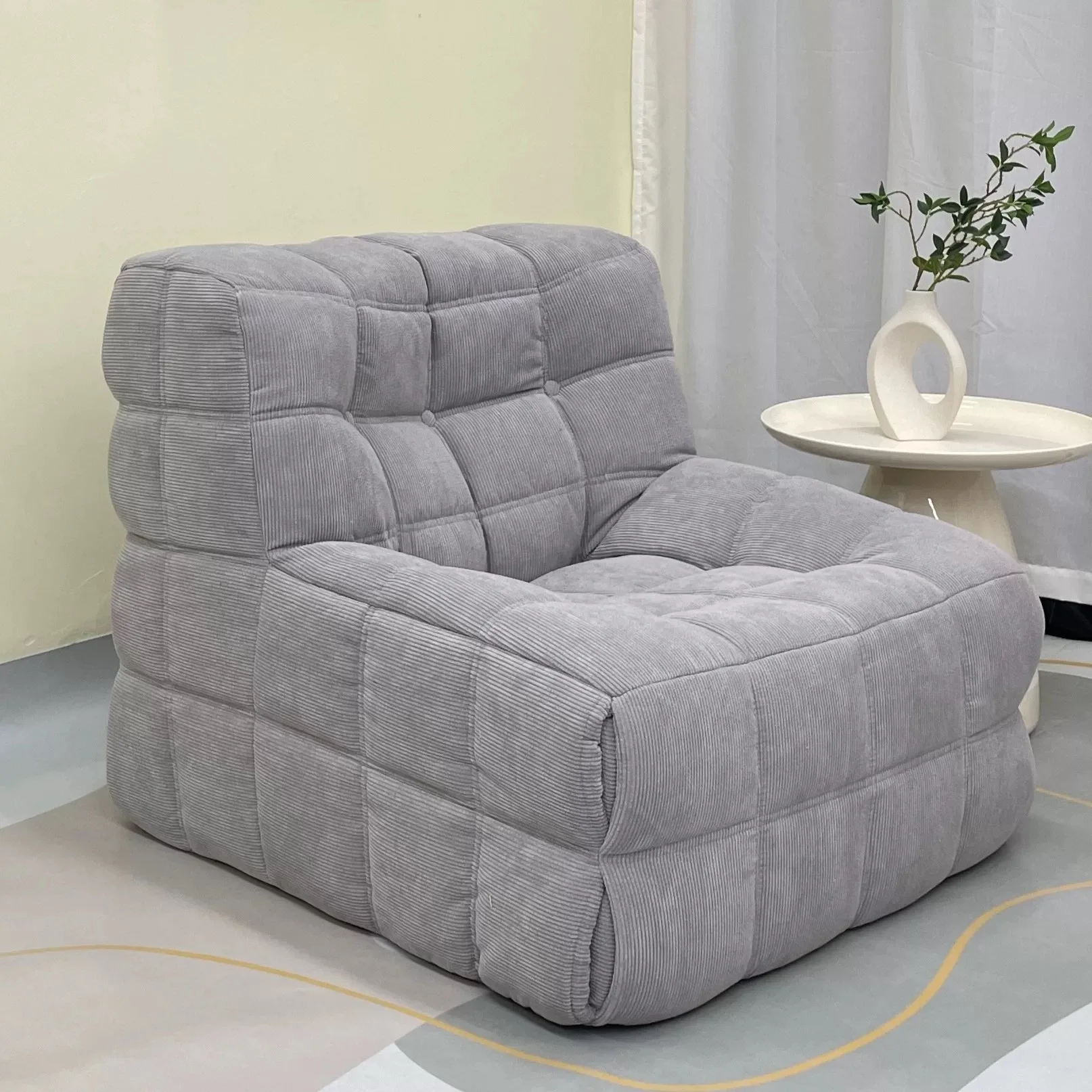 French Single Lounge Chair Extendable Modular Sofa