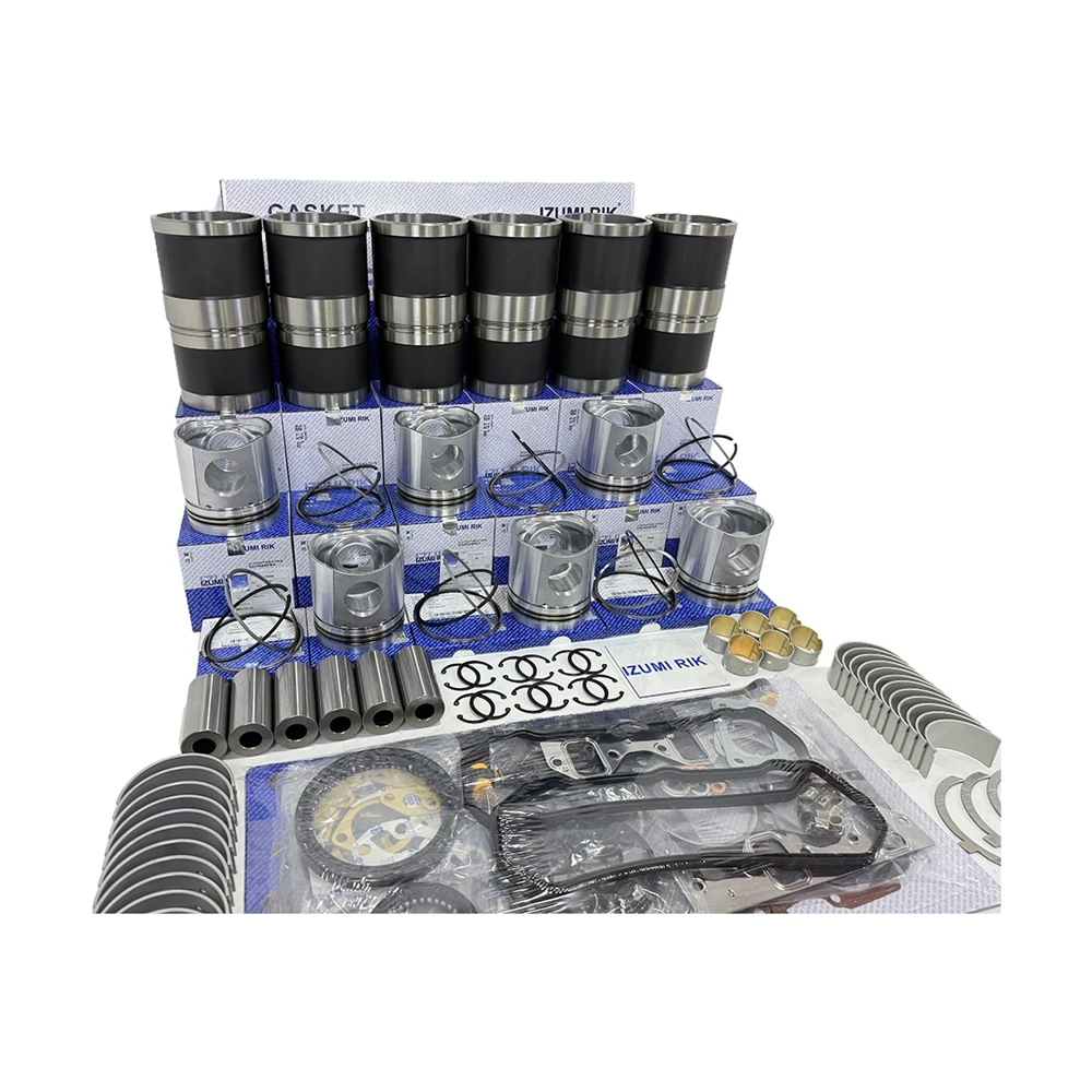 IZUMI RIK 6LAAL-DT Overhaul Rebuild Kit with Overhaul Kit Bearings with Thrust Washer for Yanmar Replacement Engine Parts