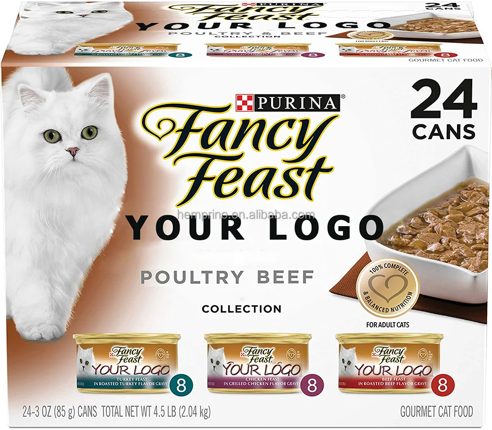 Fancy Feast Gravy Lovers Poultry & Beef Feast Collection Wet Cat Supplement lVariety Packs