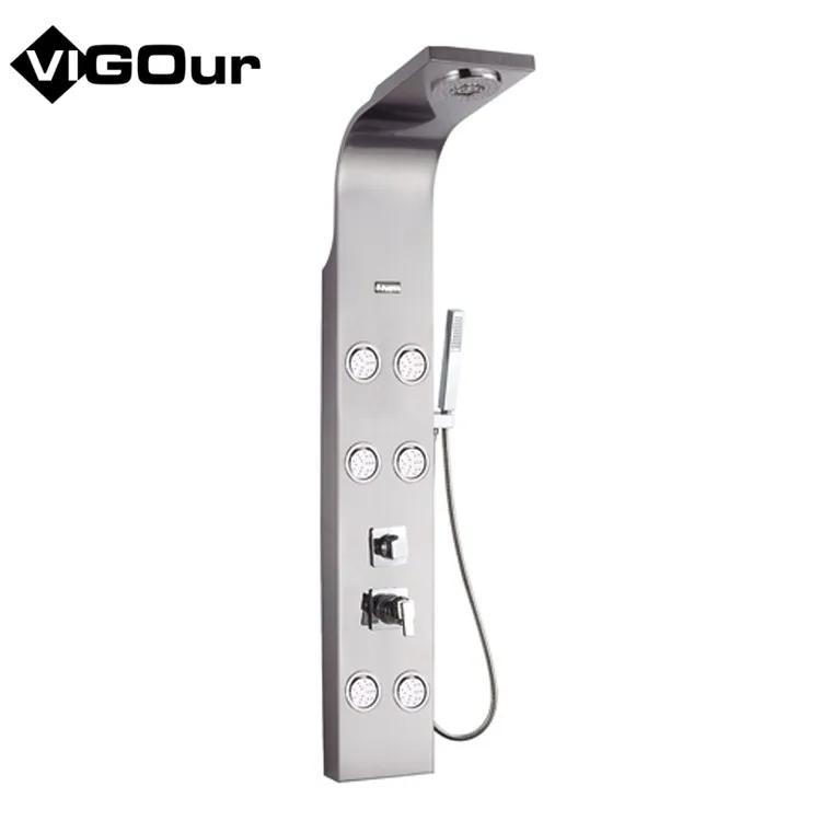 Европейские массажные настенные панели для ванной комнаты из нержавеющей