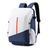 White with blue