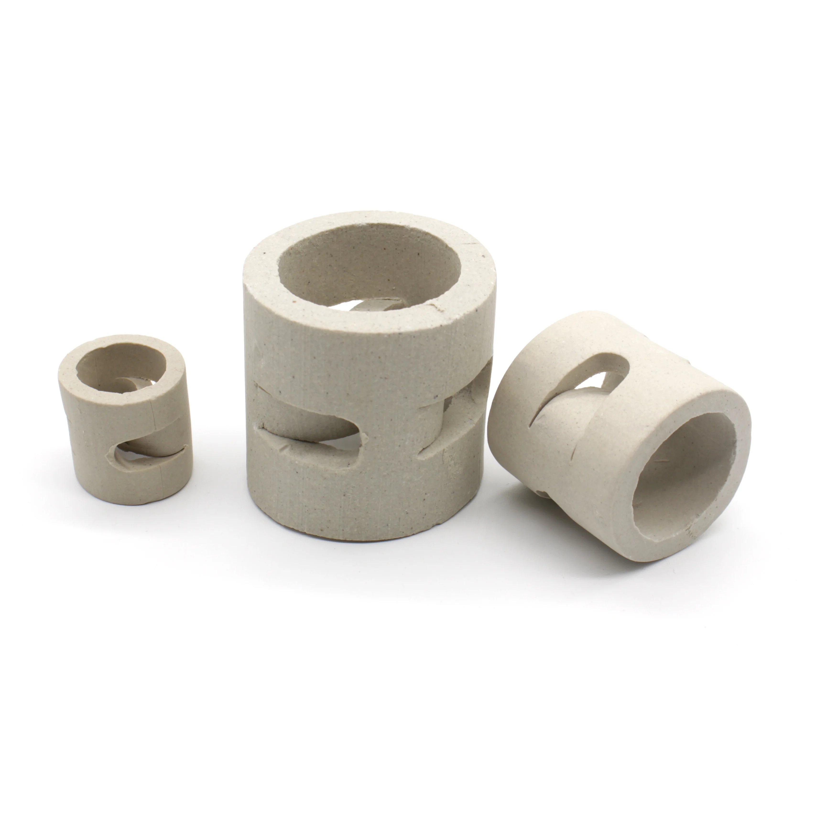 Ceramic Tower Random Packing 50mm Ceramic Pall Ring Distillation Column