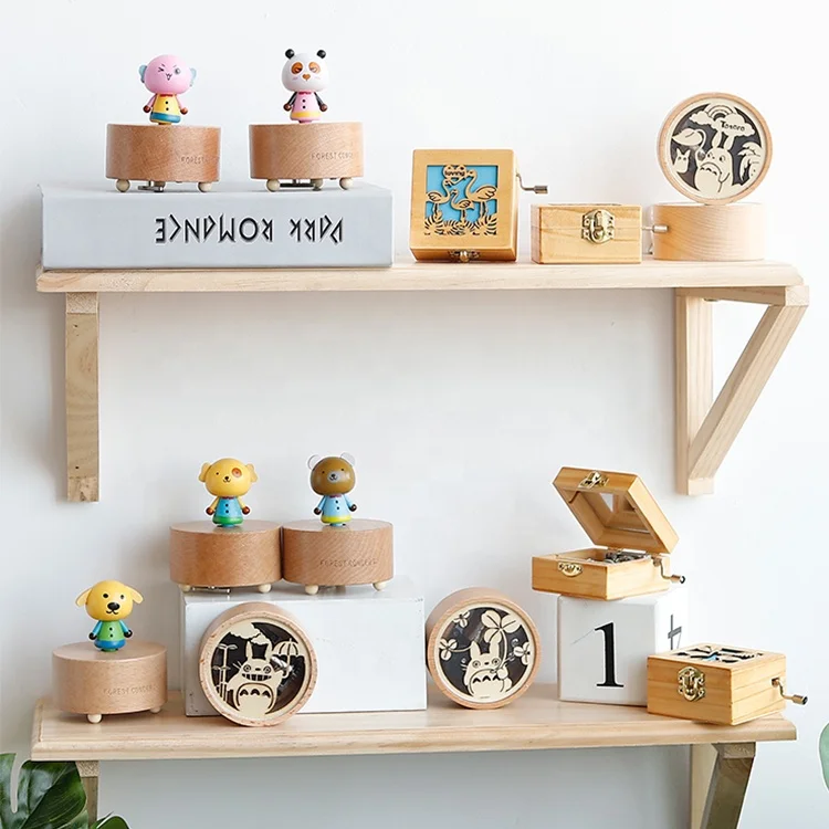 Amazon Лидер продаж новый дизайн под заказ кленовый орех ручная Музыкальная шкатулка на Рождество День рождения День Святого Валентина праздник подарок