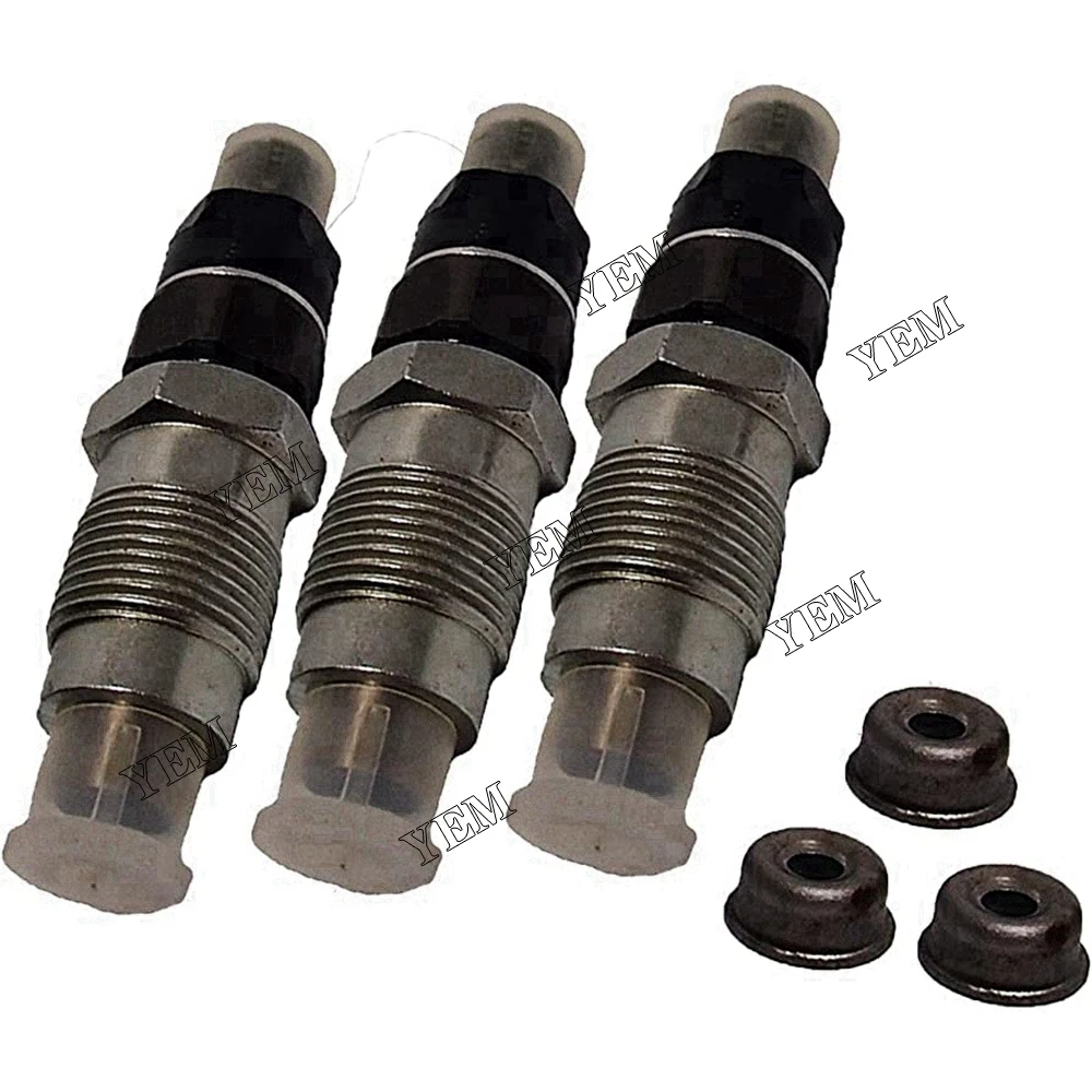 Diesel Engine Repair Parts 3X Fuel Injector 16082-53900 for Kubota B1700D B21 B2100 B2400 B2410 B2710