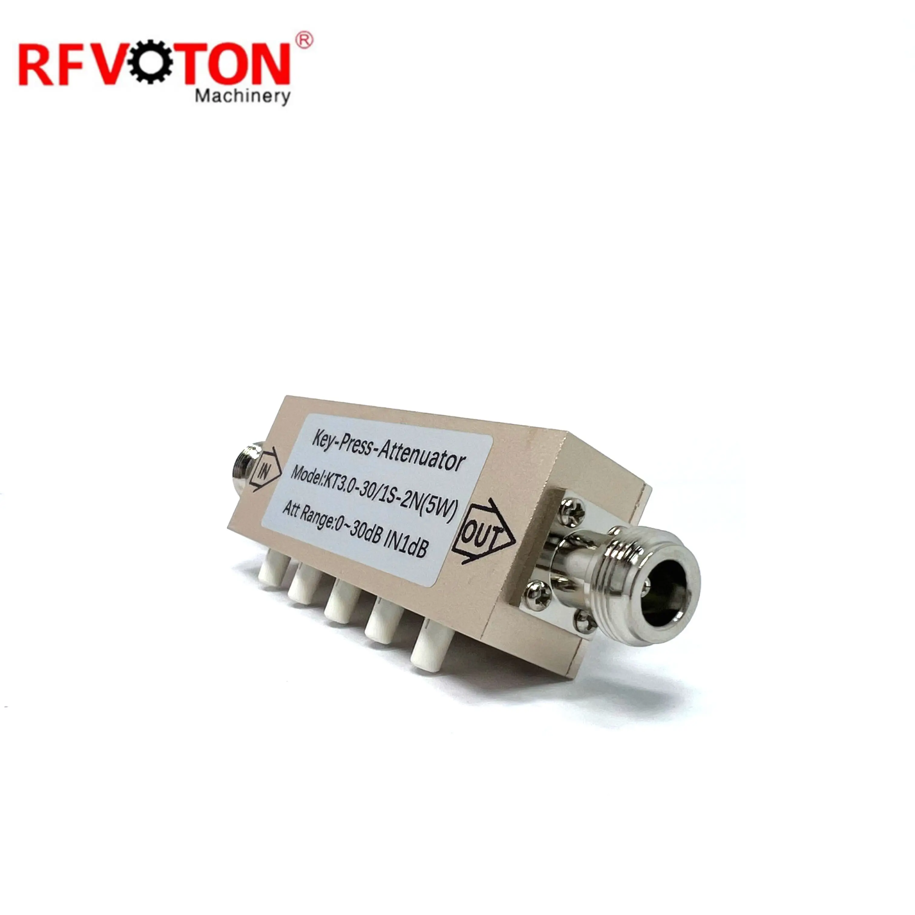 RF Coaxial variable attenuator N female connector 30db DC 0-3GHz factory