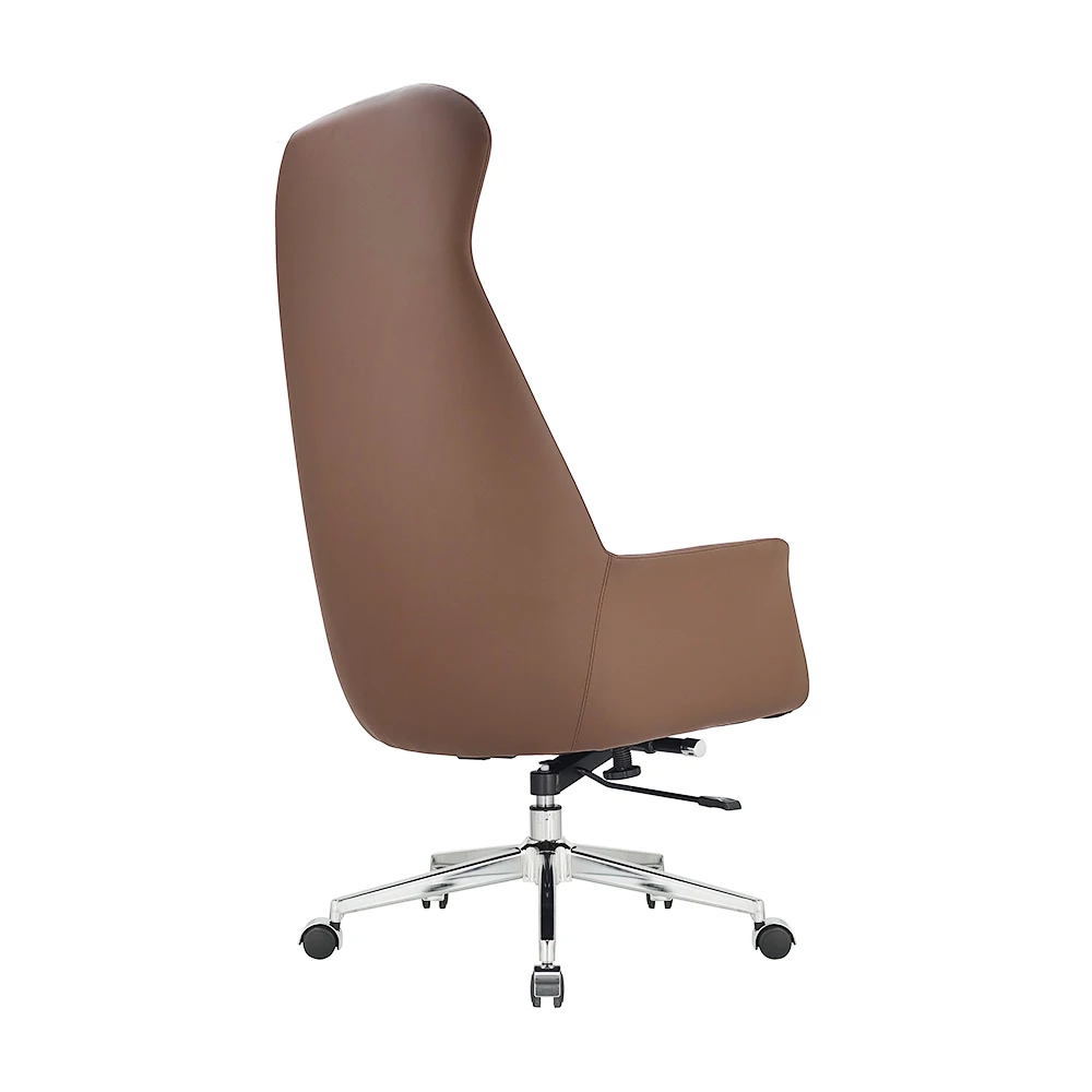 product executive design cadeira de escritorio pu ergonomic wood leather office chairs boss manager office desk and chair set-99