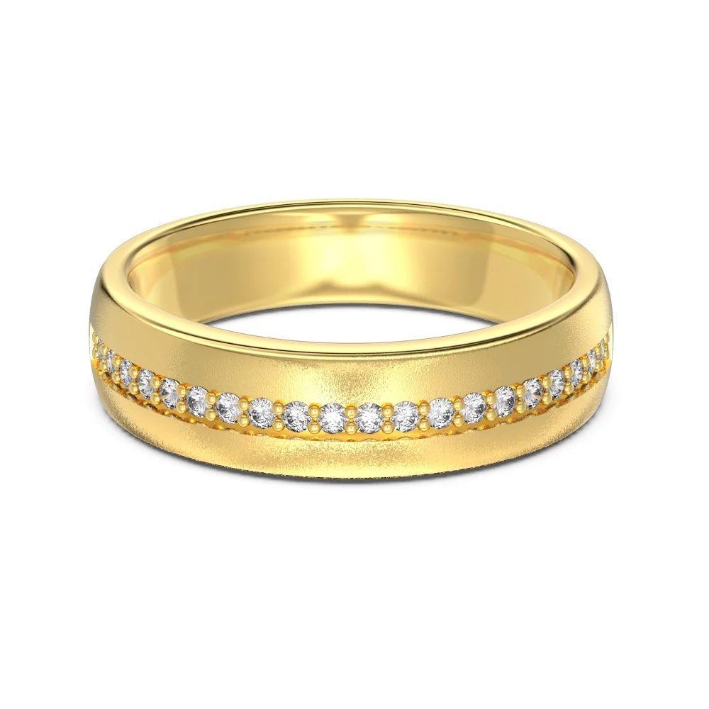 KAKODIY High Jewelry Suppliers Exquisite Frosted Finish Sterling Silver Eternity Band 5A Cubic Zirconia Engagement Promise Ring detail 7