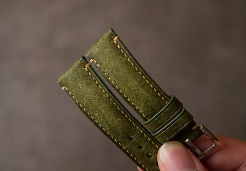 2022 Boshiho Custom Handmade Leather Watch Strap Leather Watch Bands
