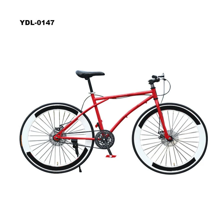 Fixed Gear Bike Reversing Brake Bike 26 Inch Male and Female Students DIY Color Retro Road Bikes Solid Tires Bicycle