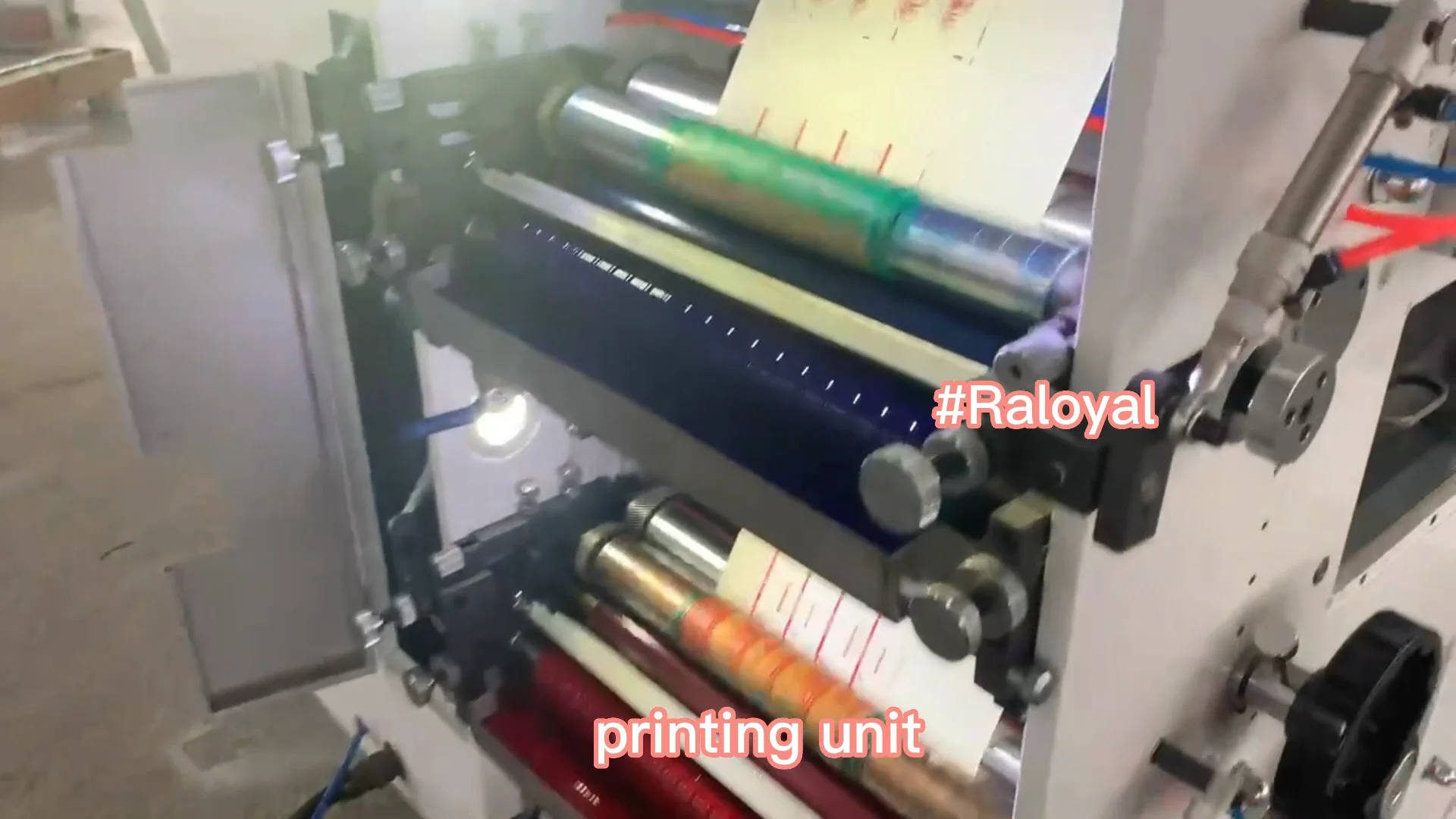 Raloyal 4 Colors Uv Ir Adhesive Sticker Label Flexo Flexographic ...