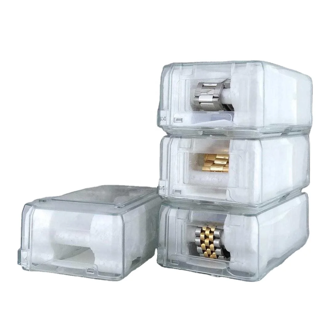 Luxury Custom Plastic Watch Box Transparent Famous Brand Transport Case Low  MOQ with Wholesale Price