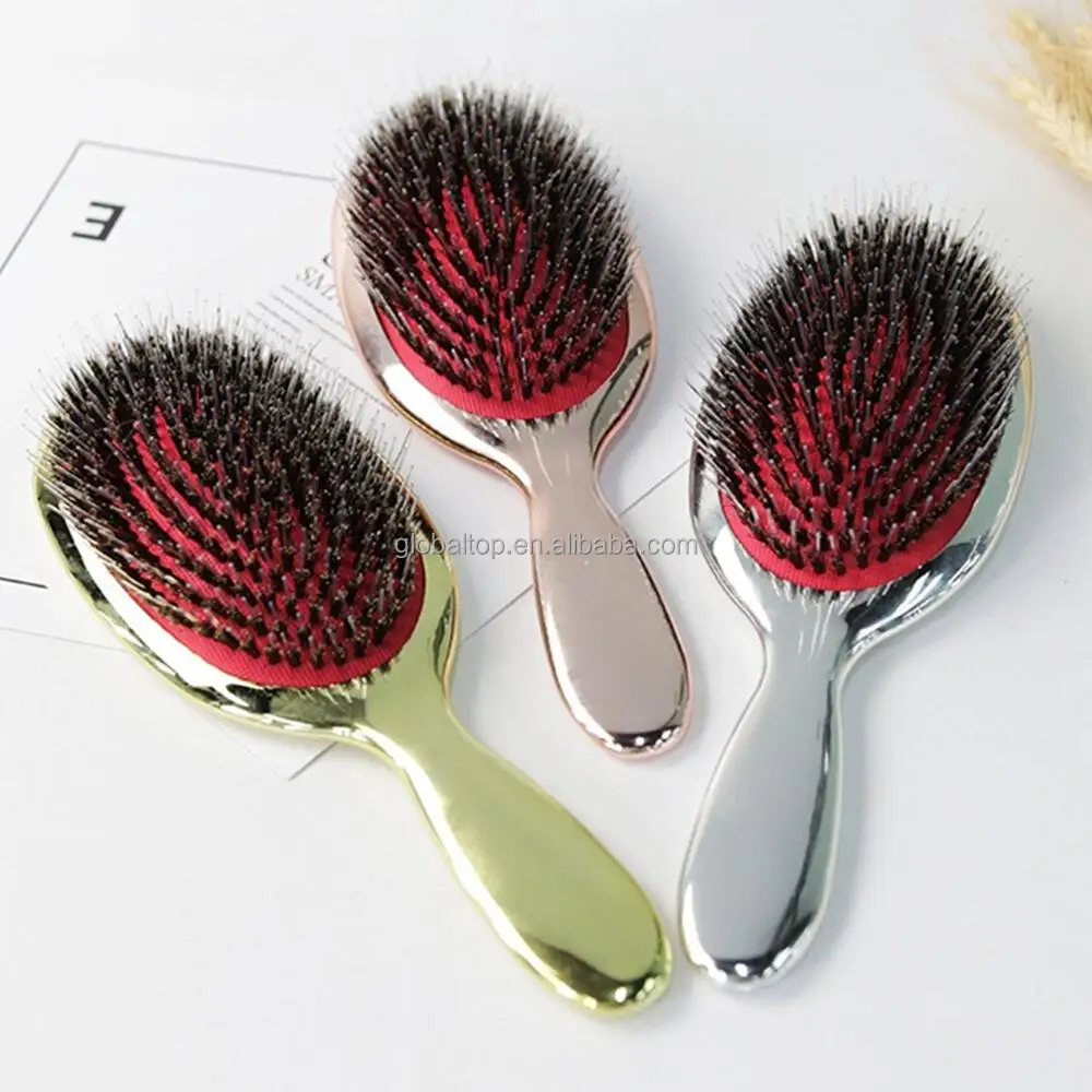 Silver Hot Wholesale Detangle Extension Brushes For Hair Customize Logo