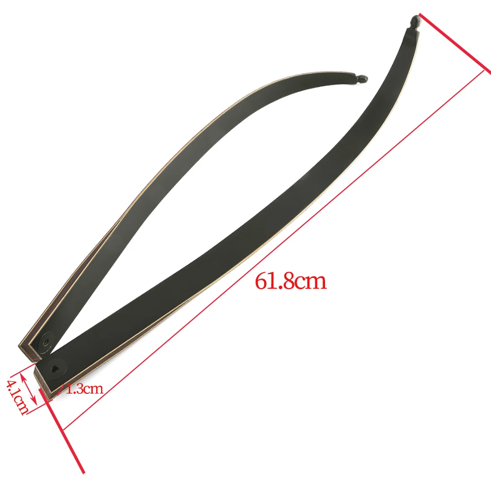 Arc recourbé à démontage 60 20-55lbs membre élévateur en bois tir à l