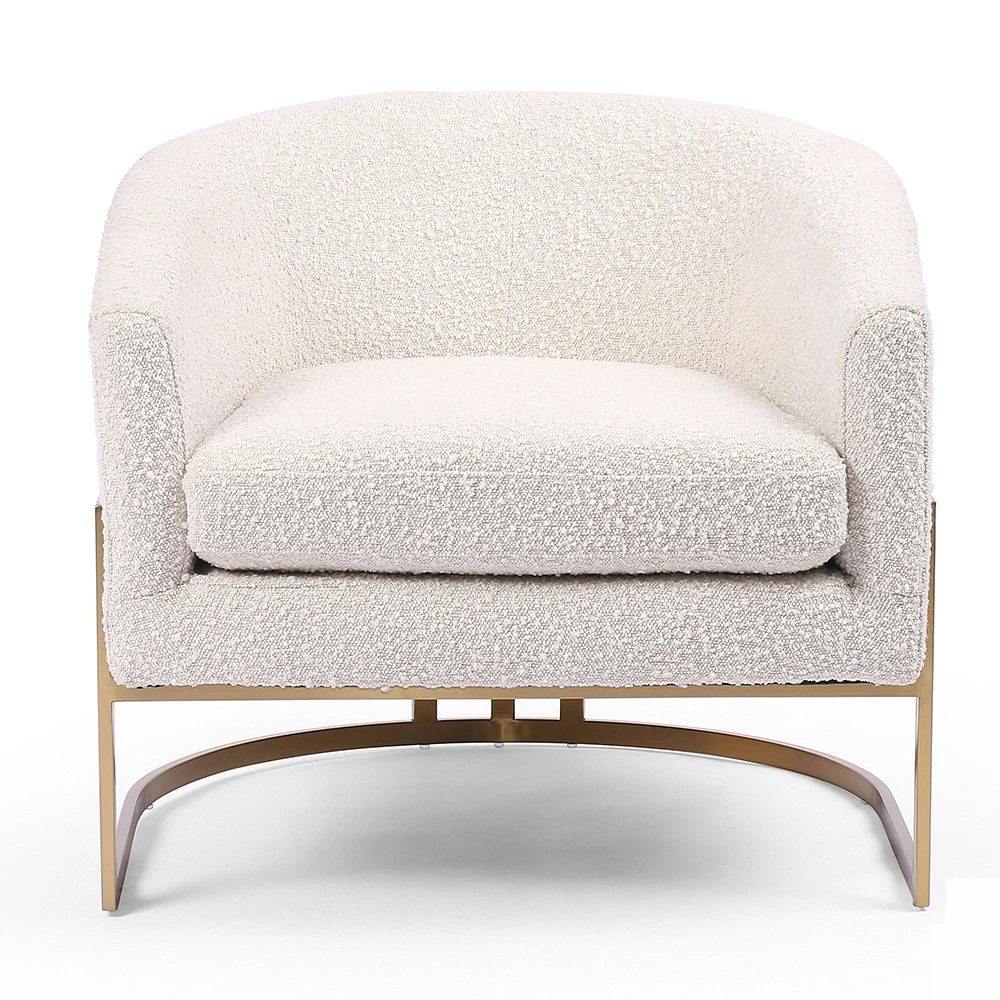 High quality modern velvet design living room furniture lounge accent arm chair salon sofa 4 pieces waiting chairs