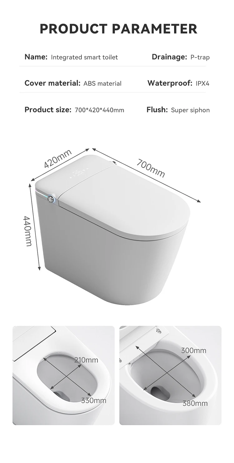 product high quality automatic flushing electric one piece toilet bowl intelligent inodoro bathroom wc smart toilet-11