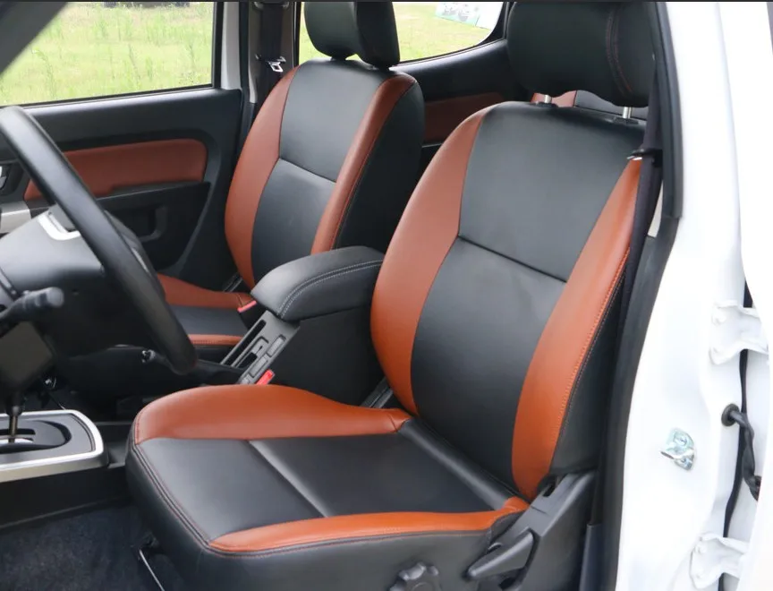 Dongfeng RICH Model EV Double Drive Motor Electric Pickup Truck Left Steering Manual Gear Box Dark Interior Hot Sale in China